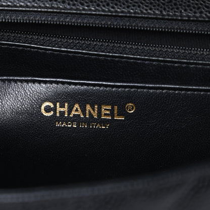 Chanel Caviar Quilted Jumbo Single Flap Black 6 of 13