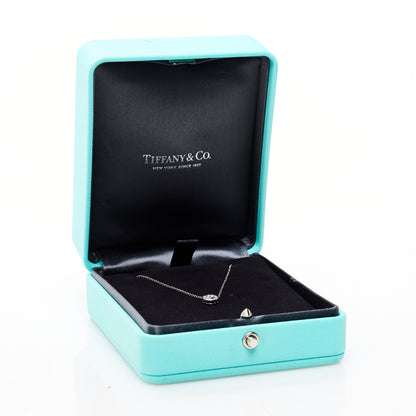 Tiffany Platinum Diamond .13ctw Circlet Pendant Necklace 6 of 6