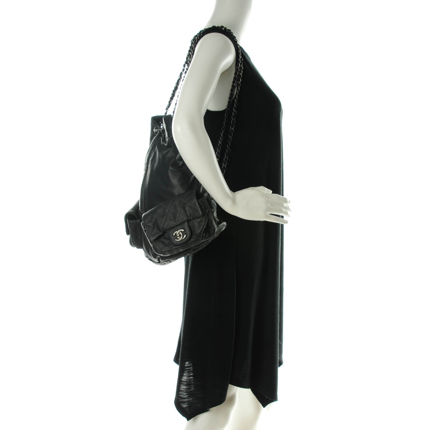 Chanel Calfskin Large Backpack Is Back Dark Grey 2 of 7