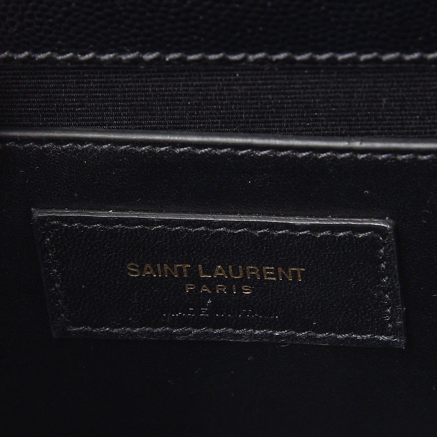Saint Laurent Grain De Poudre Classic Monogram Kate Clutch Black 7 of 8