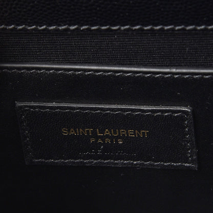 Saint Laurent Grain De Poudre Classic Monogram Kate Clutch Black 7 of 8