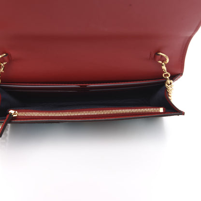 Gucci GG Supreme Monogram Blooms Chain Wallet Blue 5 of 8