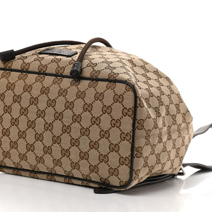 Gucci Monogram Dollar Calfskin O Drawstring Backpack Beige Ebony Testa di Moro Dark Chocolate 12 of 12