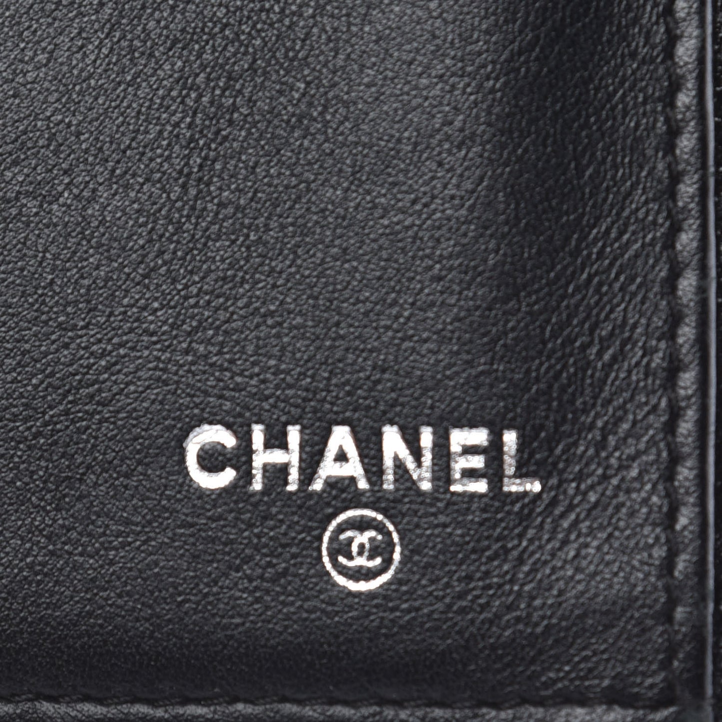 Lambskin Diamond Stitched Flap Wallet Black
