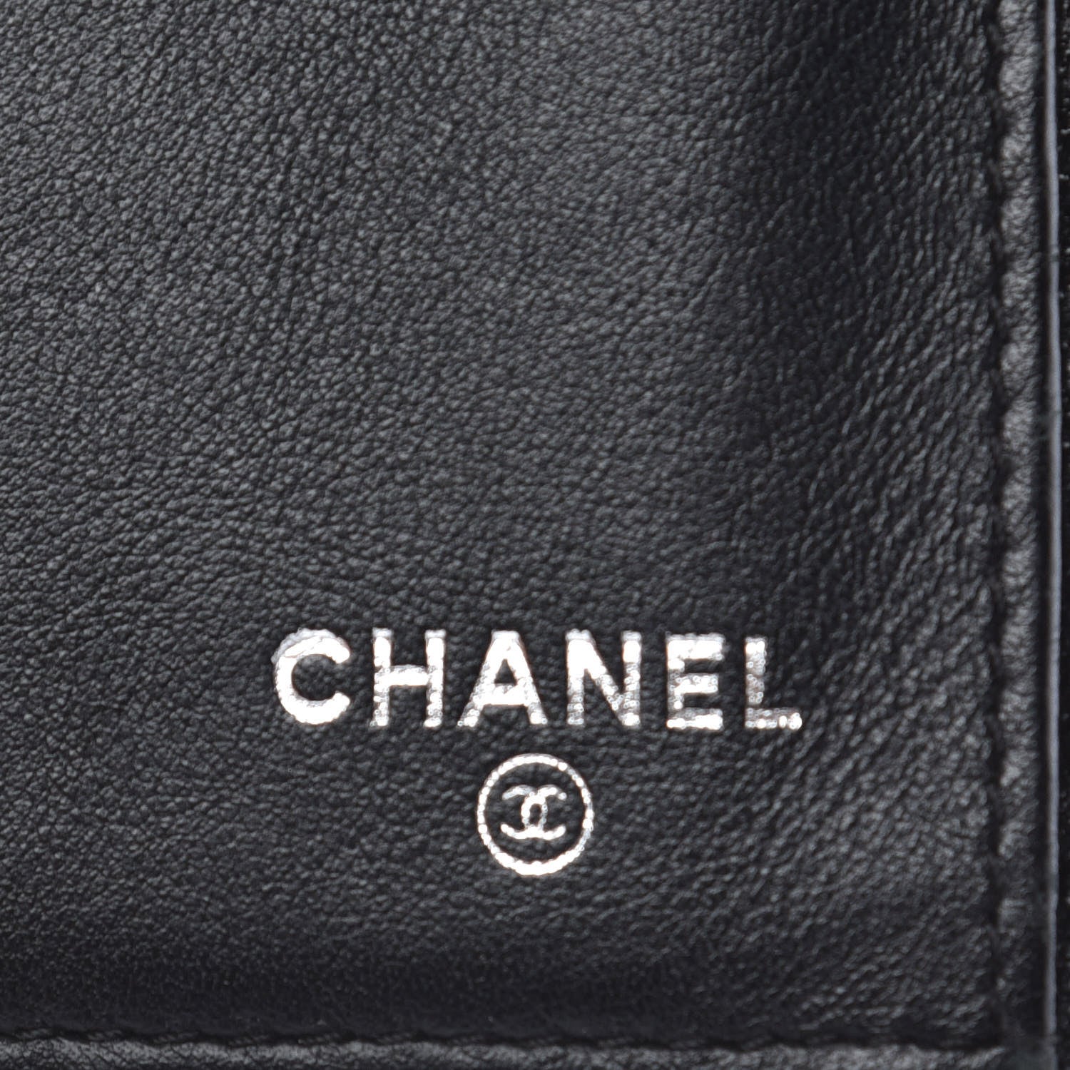 Chanel Lambskin Diamond Stitched Flap Wallet Black 6 of 15