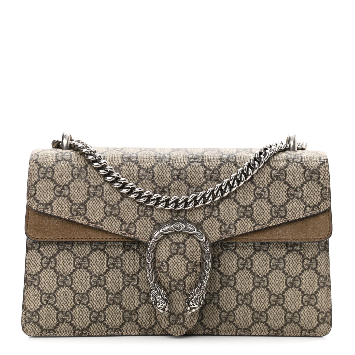 GG Supreme Monogram Small Dionysus Shoulder Bag Taupe