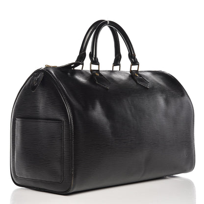Louis Vuitton Epi Speedy 40 Black 3 of 17