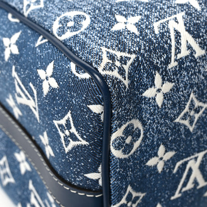 Louis Vuitton Monogram Jacquard Denim Speedy Bandouliere 25 Bleu 10 of 13