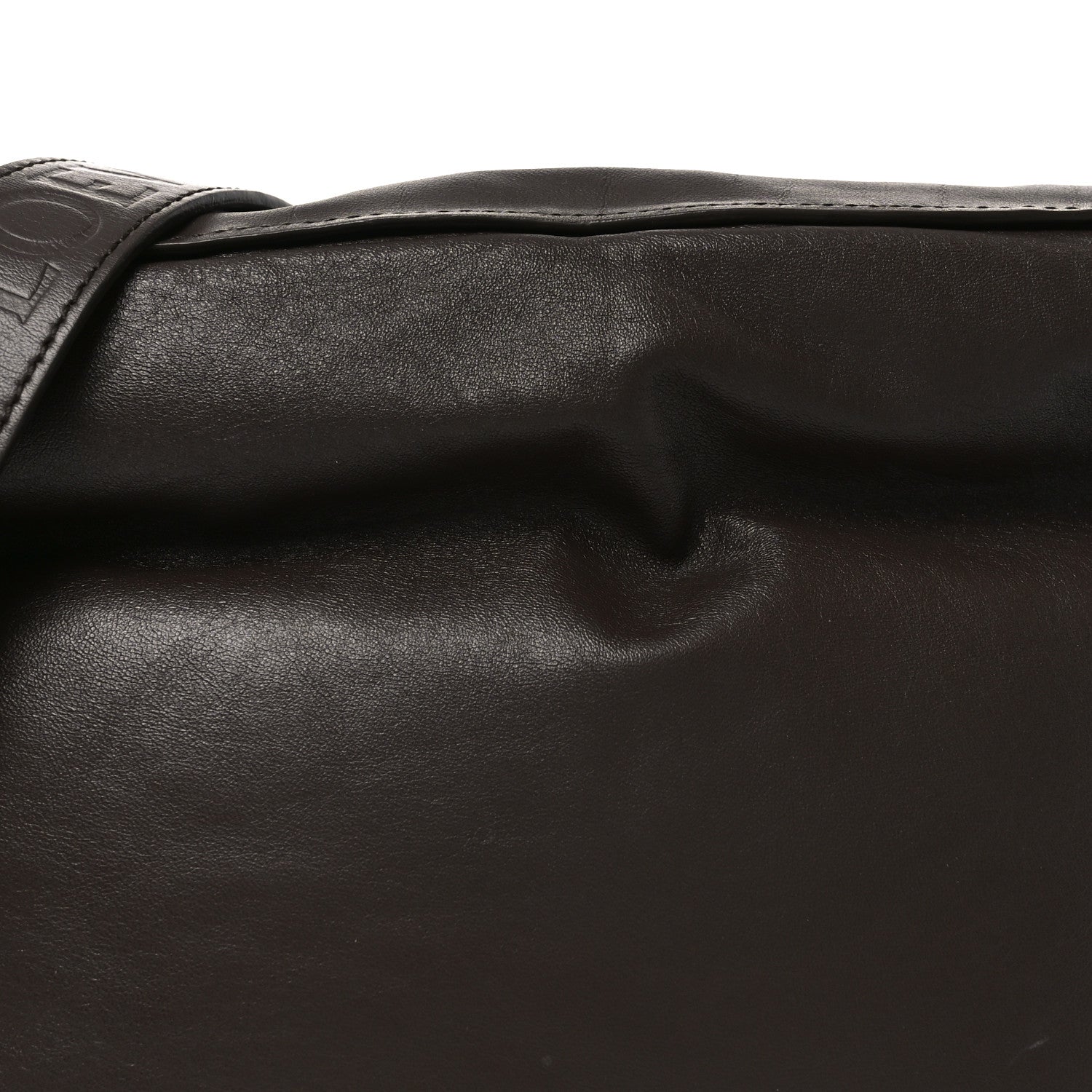 Loewe Calfskin Flamenco Puffer Knot Bag Dark Brown 7 of 9