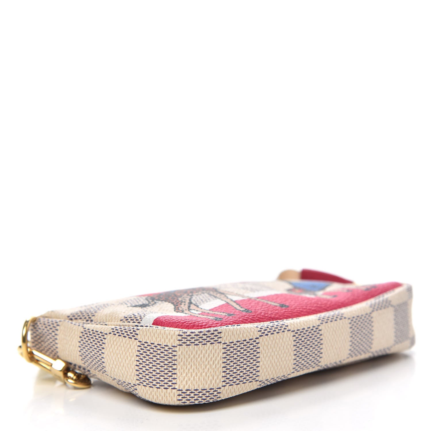 Louis Vuitton Damier Azur 2017 Christmas Animation Mini Pochette Accessories 4 of 7