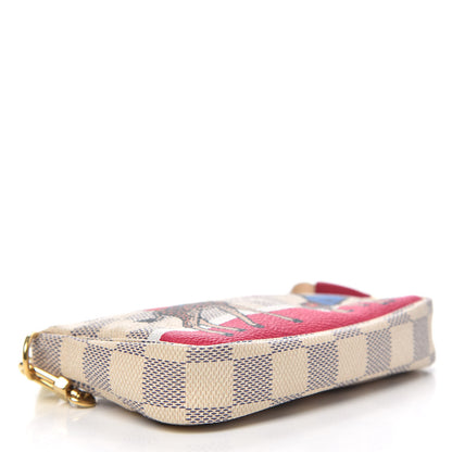 Louis Vuitton Damier Azur 2017 Christmas Animation Mini Pochette Accessories 4 of 7