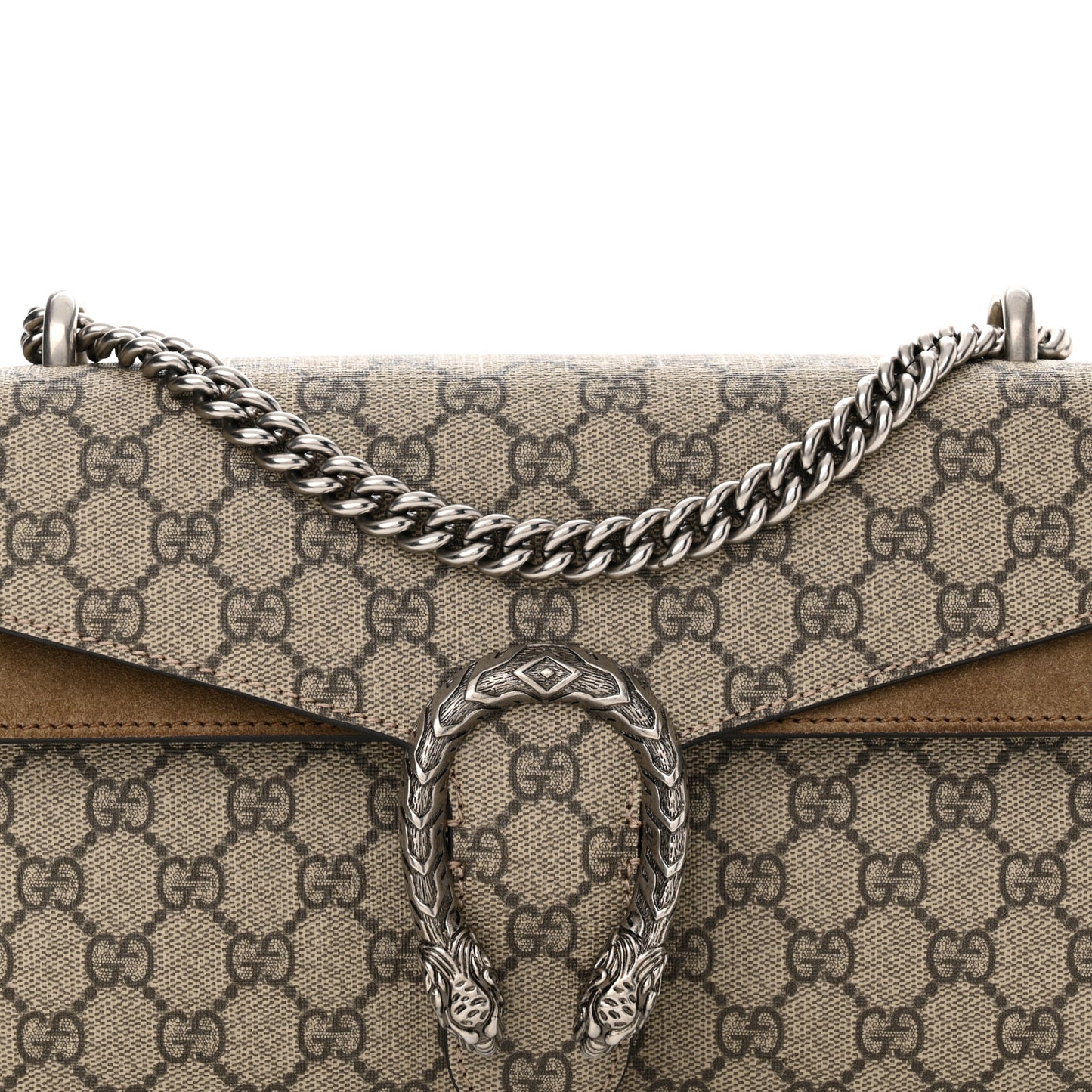 GG Supreme Monogram Small Dionysus Shoulder Bag Taupe