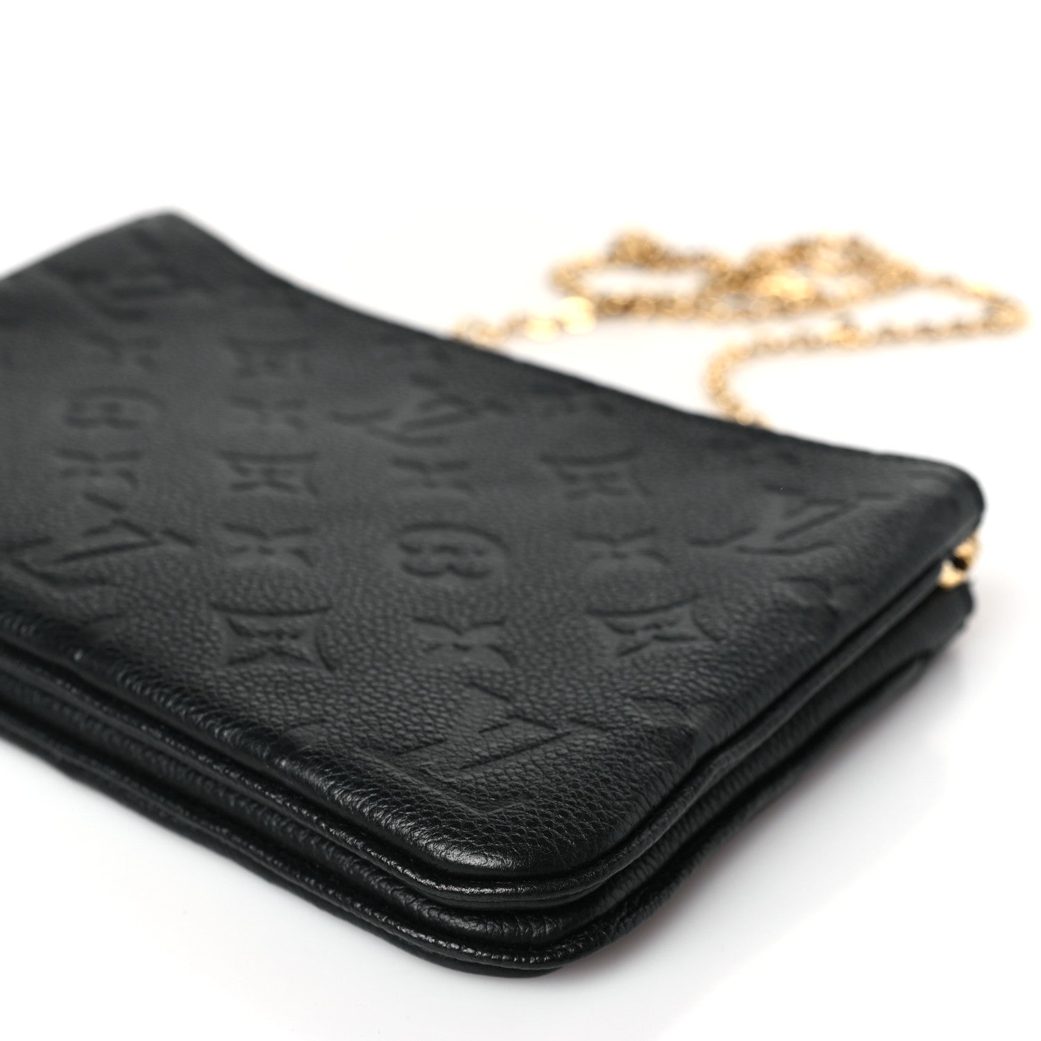 Louis Vuitton Empreinte Double Zip Pochette Black 9 of 10