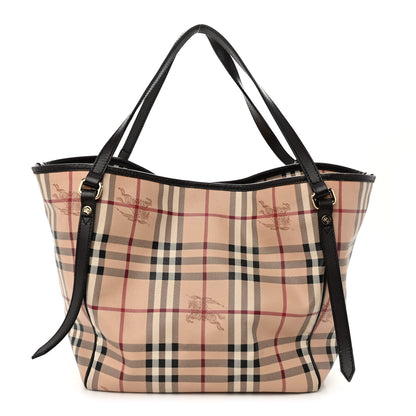 Burberry Haymarket Check Small Canterbury Tote Black 1 of 11