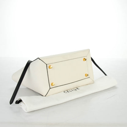 Celine Elephant Calfskin Mini Belt Bag White 4 of 9
