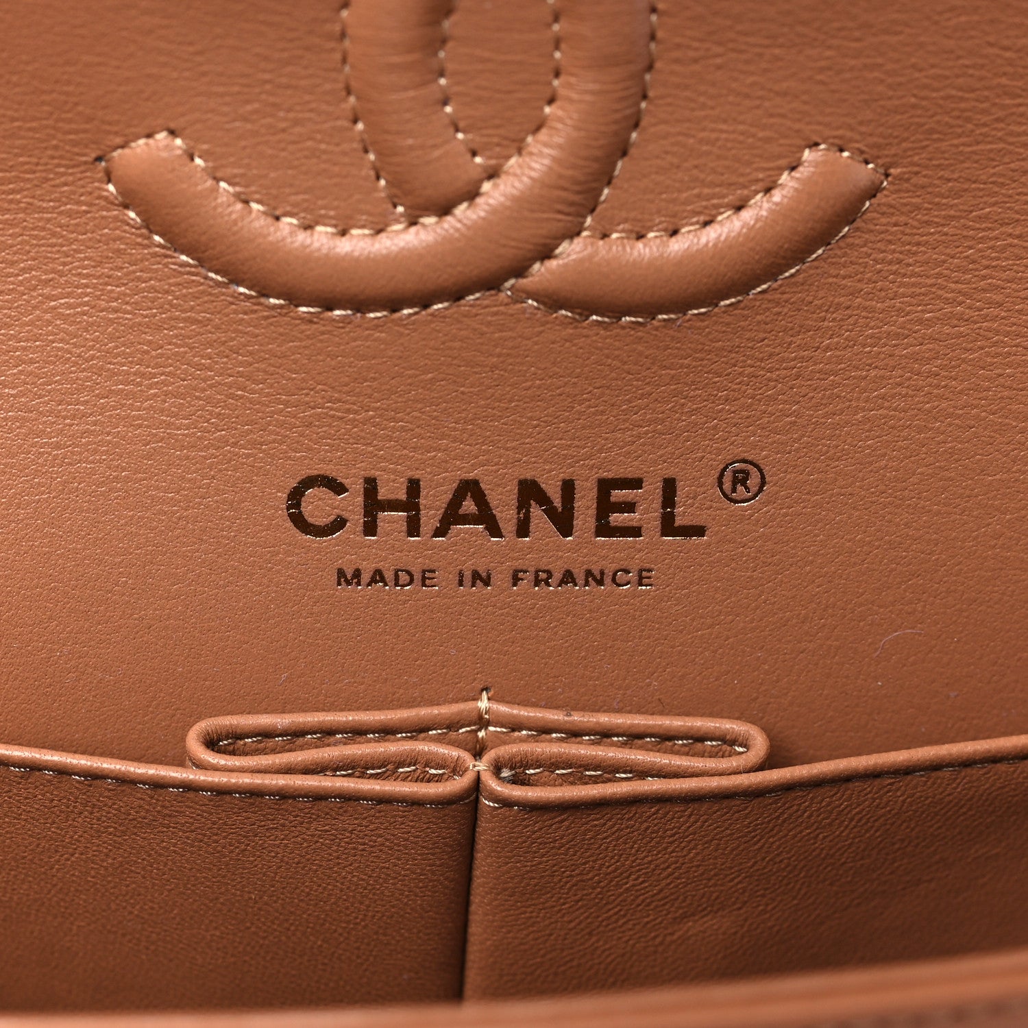 Chanel Lambskin Quilted Small Double Flap Brown 6 of 10