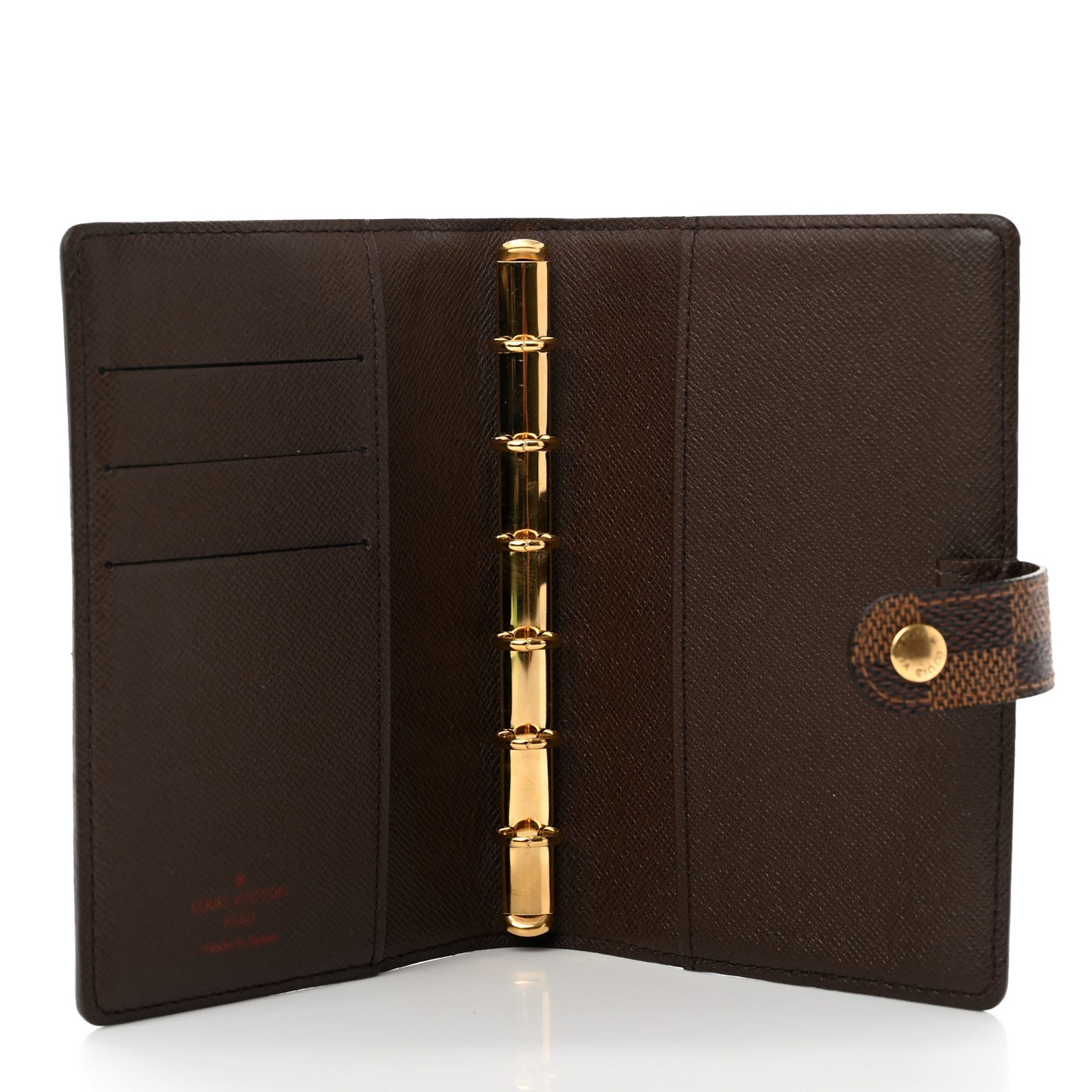 Damier Ebene Small Ring Agenda Cover