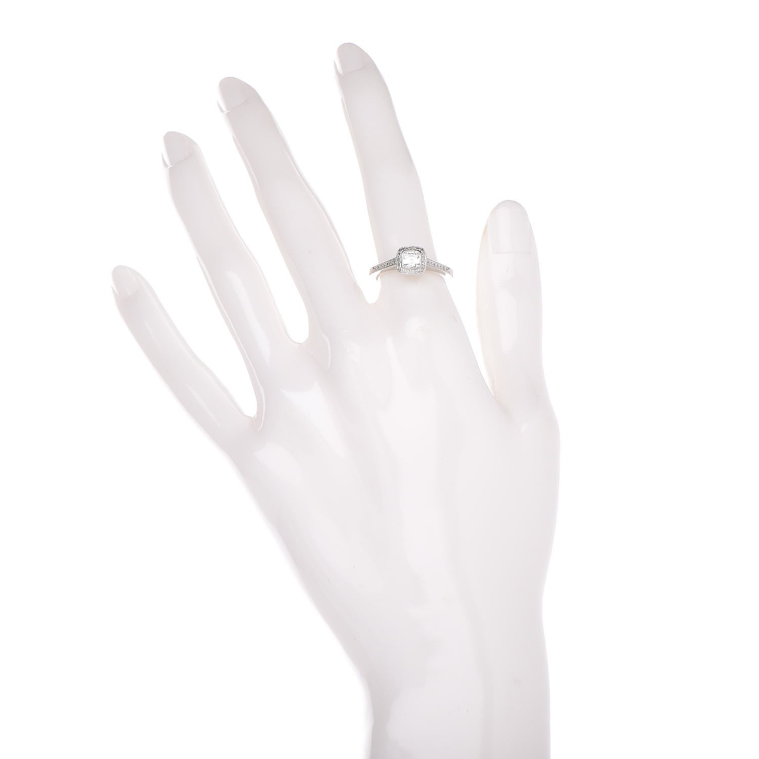 Tiffany Platinum Diamond .41ct. Legacy Ring 51 5.75 2 of 9