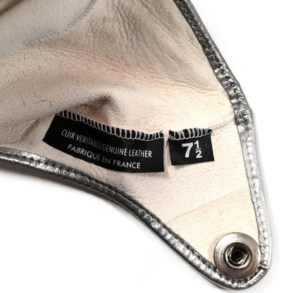 Chanel Lambskin Gloves 7.5 White 4 of 8