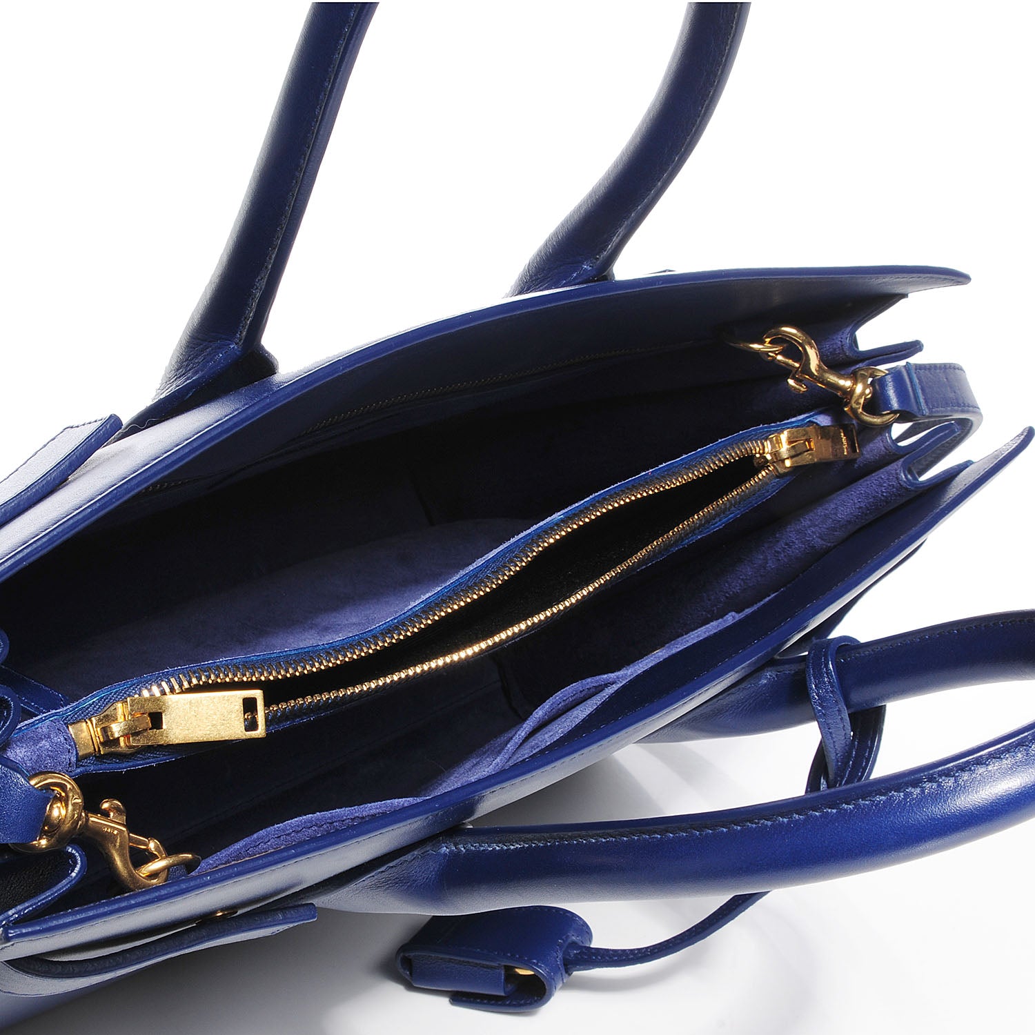 Saint Laurent Calfskin Small Sac De Jour New Marine 5 of 7