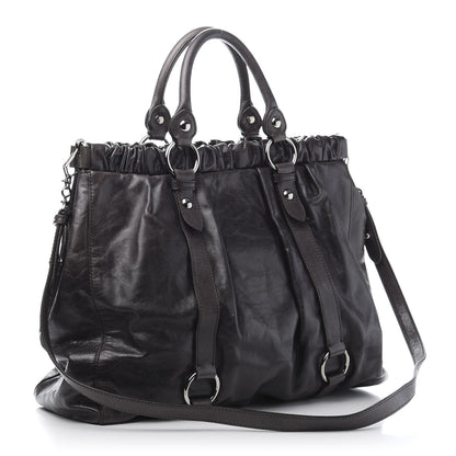 Miu Miu Vitello Shine Top Handle Satchel 3 of 12