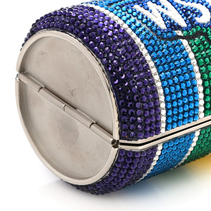 Judith Leiber Crystal Optimism Can Minaudiere Clutch Silver Multicolor 10 of 13