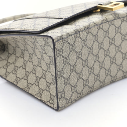 Balenciaga X GUCCI GG Supreme Monogram Medium Hourglass Top Handle Bag Beige Ebony 7 of 8