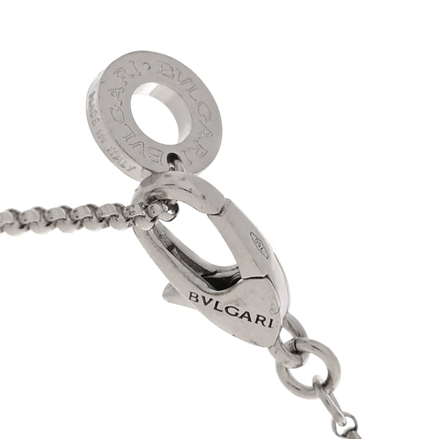 18K White Gold Mini B.Zero1 Pendant Necklace