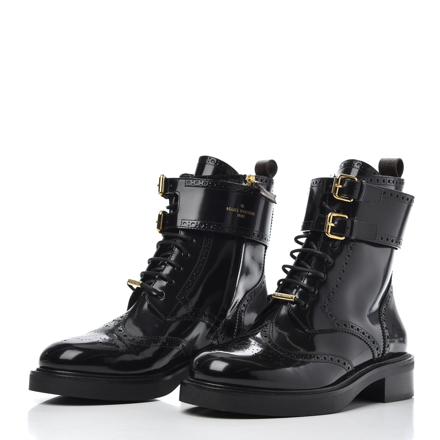 Glazed Calfskin Midtown Ankle Boots 41 Black
