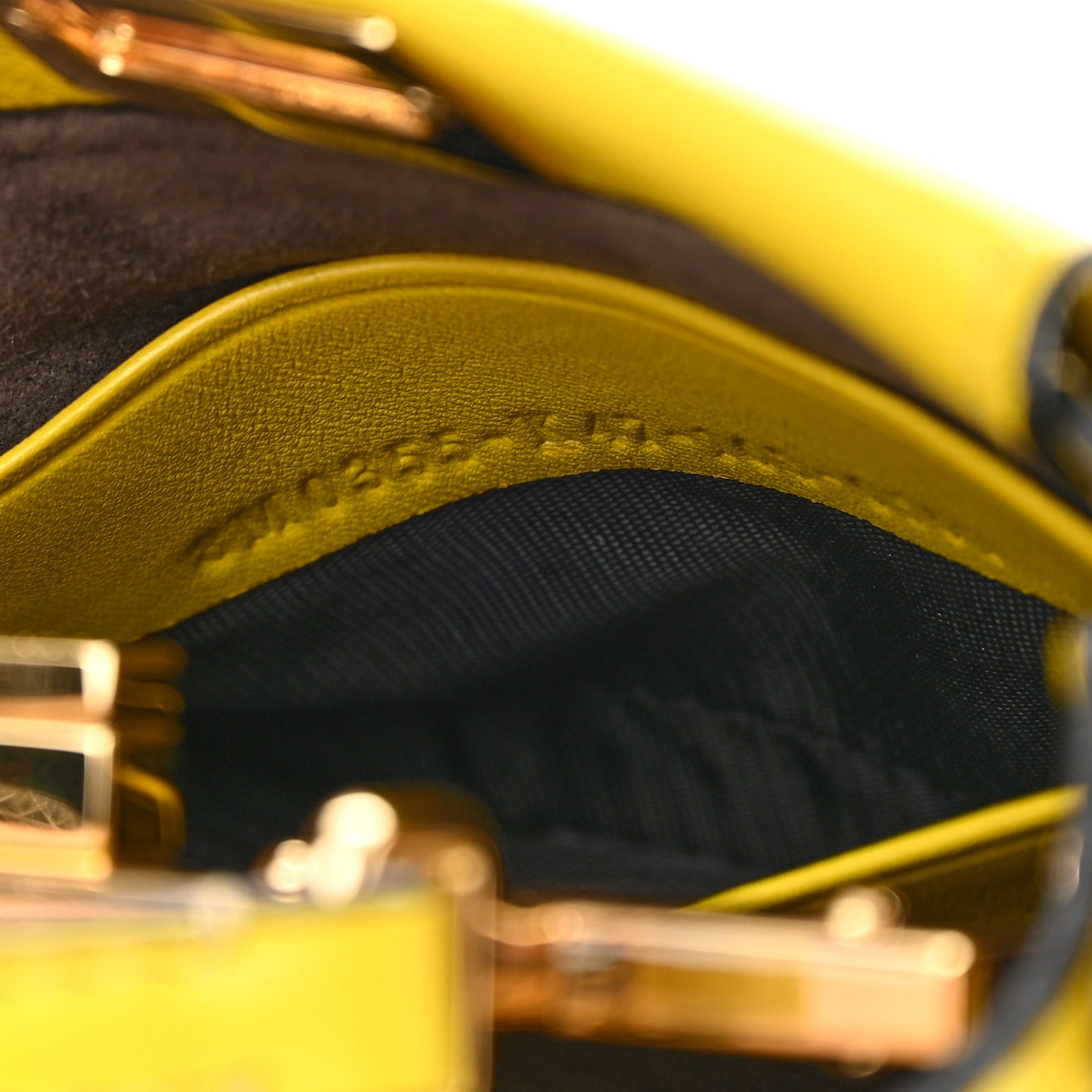 Shiny Nappa Micro Peekaboo Iconic Satchel Lime