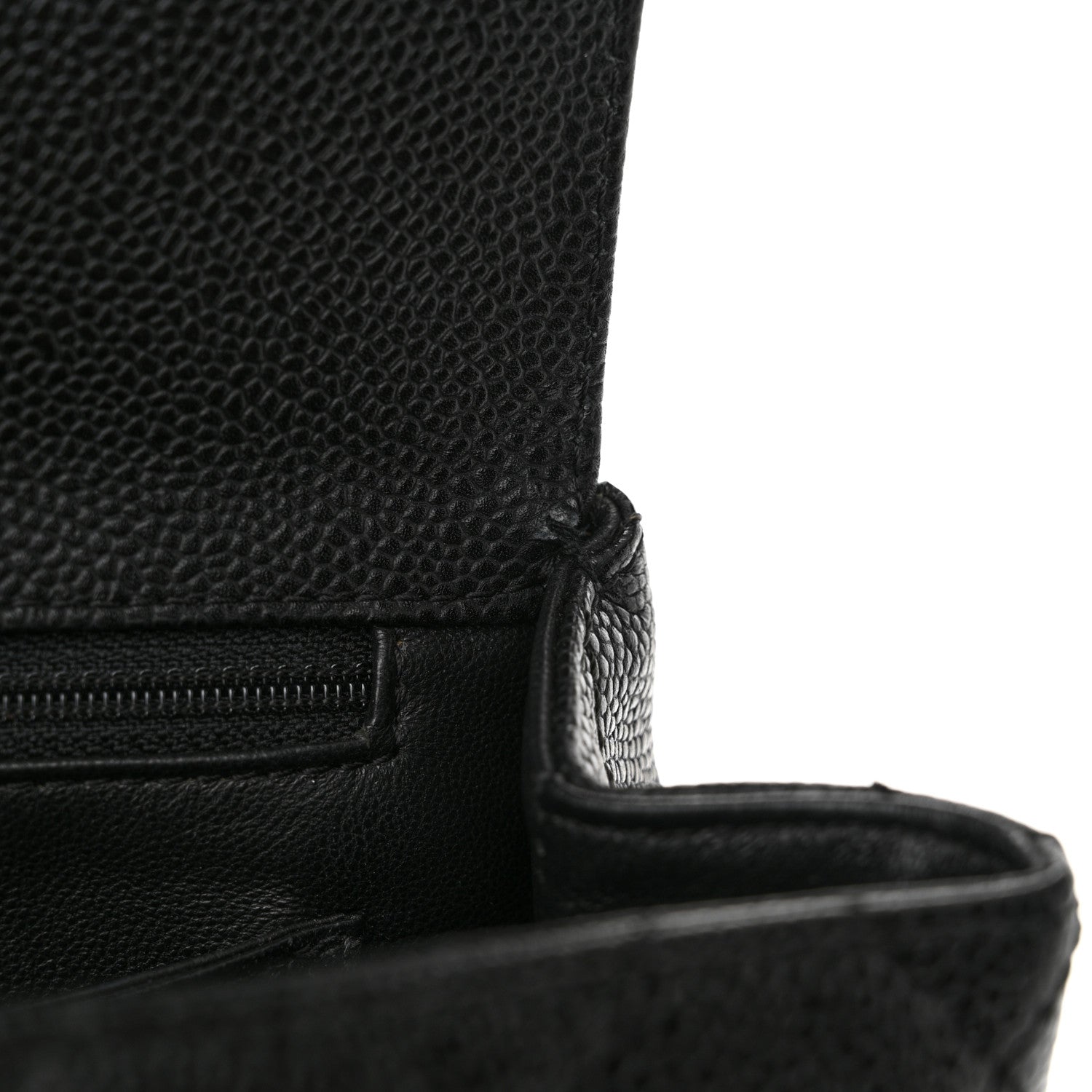 Chanel Caviar Quilted Jumbo Kelly Flap Black 13 of 14