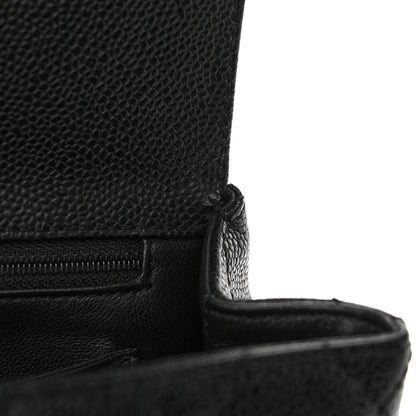 Chanel Caviar Quilted Jumbo Kelly Flap Black 13 of 14