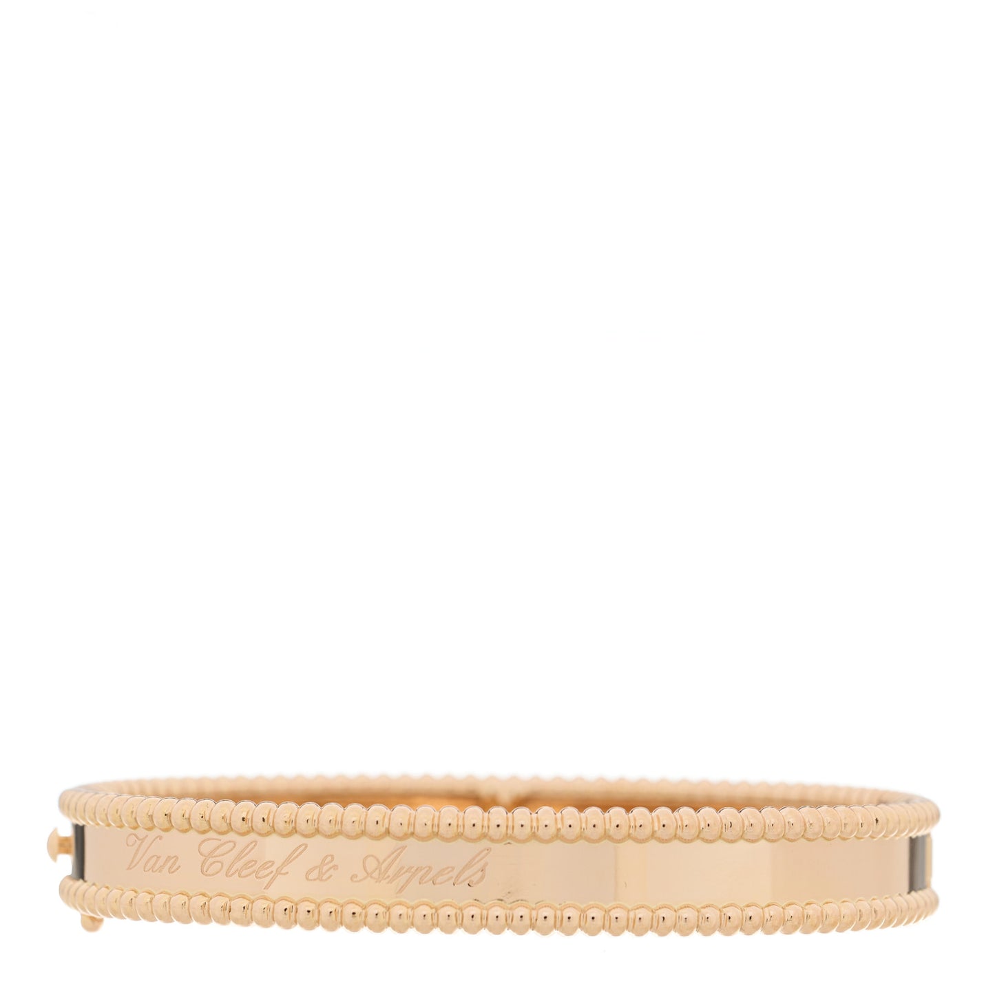 18K Rose Gold Perlee Signature Bangle Bracelet S