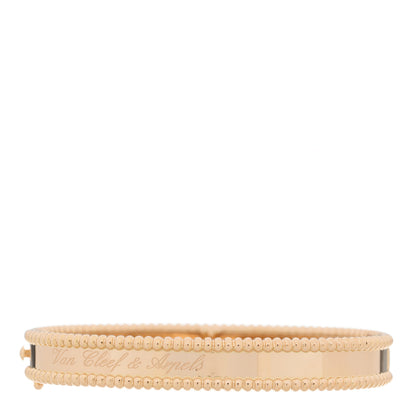 Van Cleef & Arpels 18K Rose Gold Perlee Signature Bangle Bracelet S 2 of 4