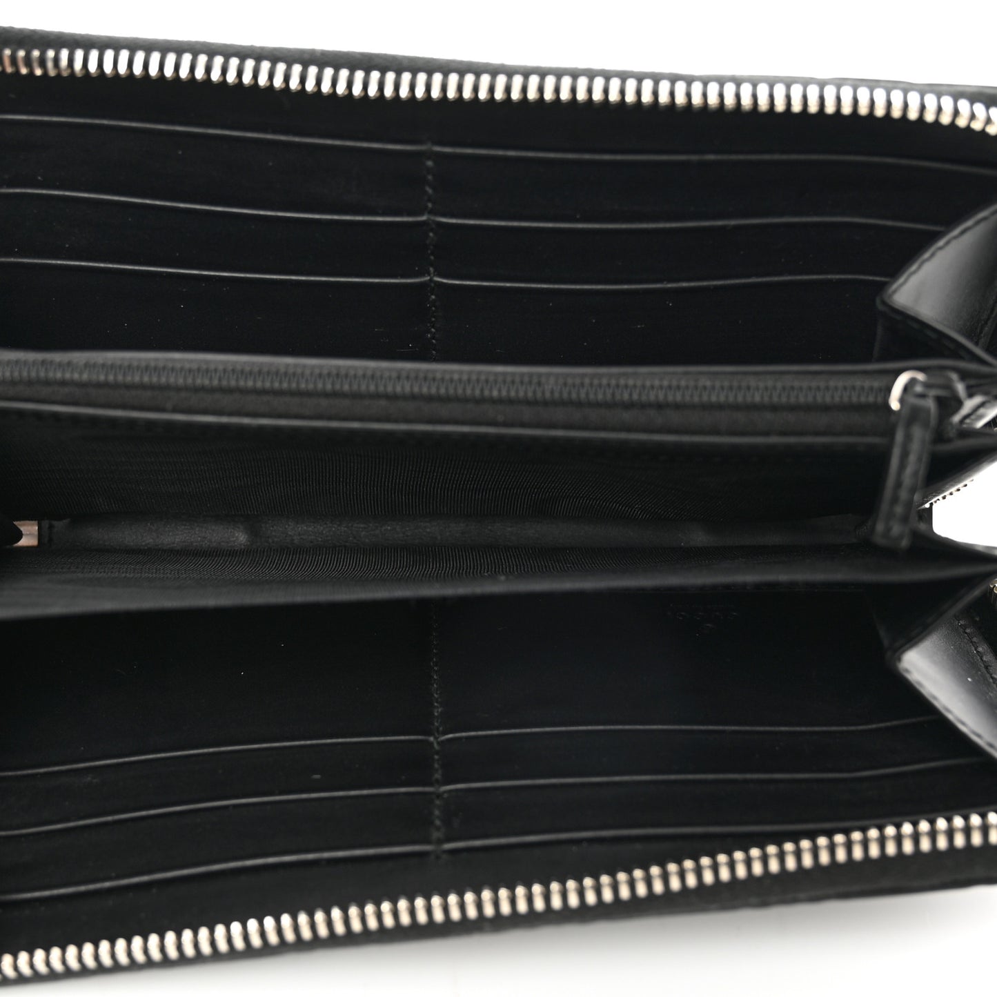 Guccissima Web Zip Around Wallet Black