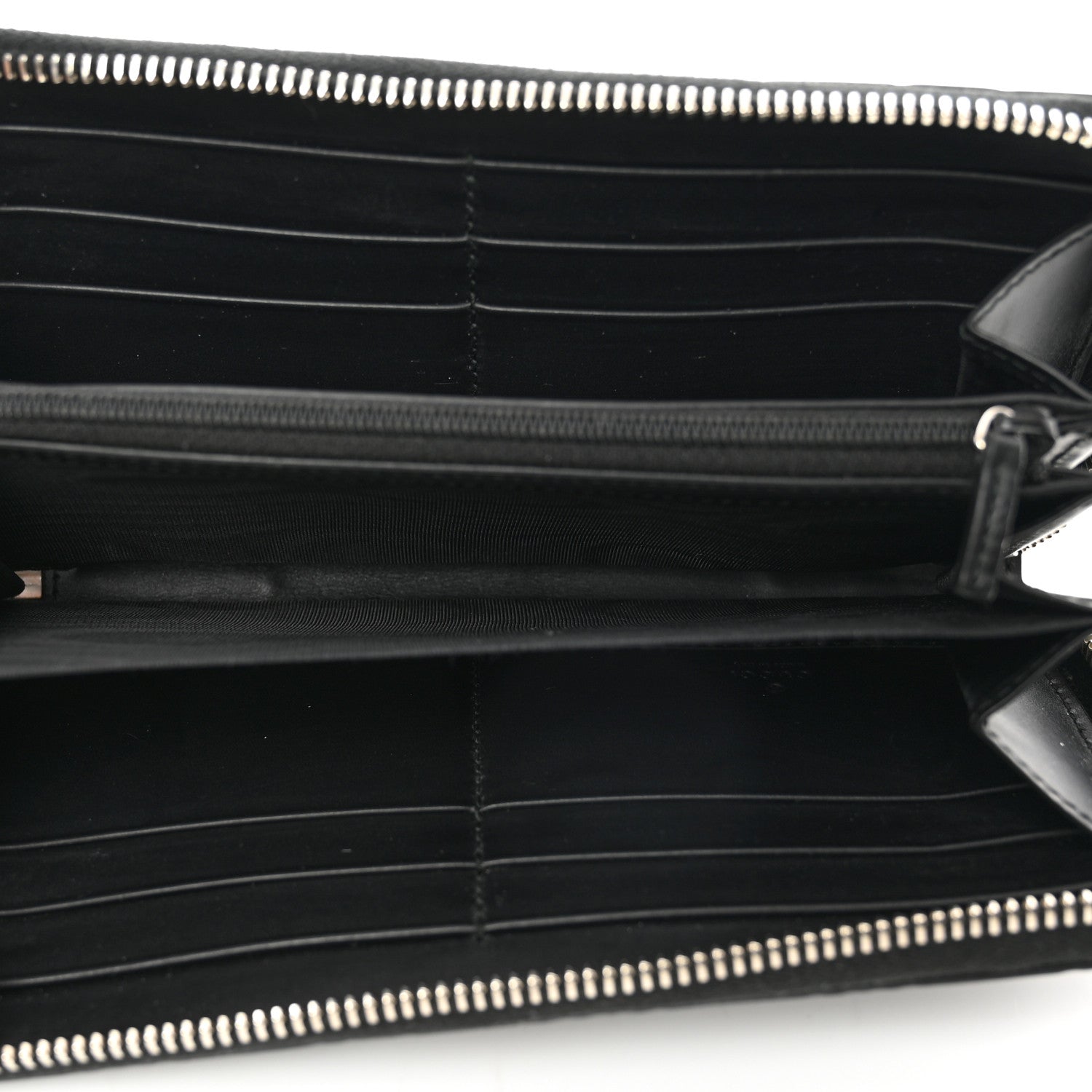 Gucci Guccissima Web Zip Around Wallet Black 5 of 7