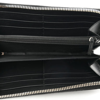 Gucci Guccissima Web Zip Around Wallet Black 5 of 7