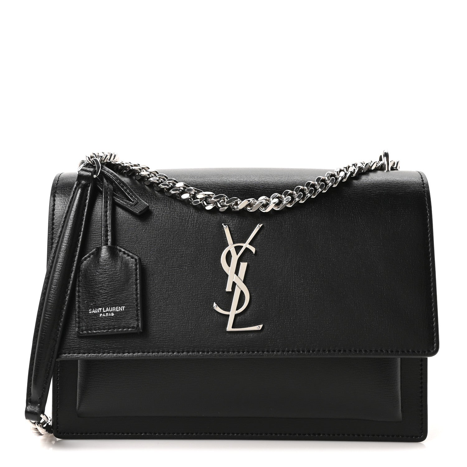 Saint Laurent Calfskin Medium Monogram Sunset Black 1 of 10