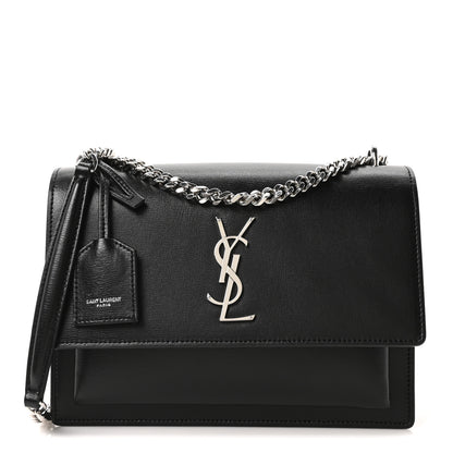 Saint Laurent Calfskin Medium Monogram Sunset Black 1 of 10