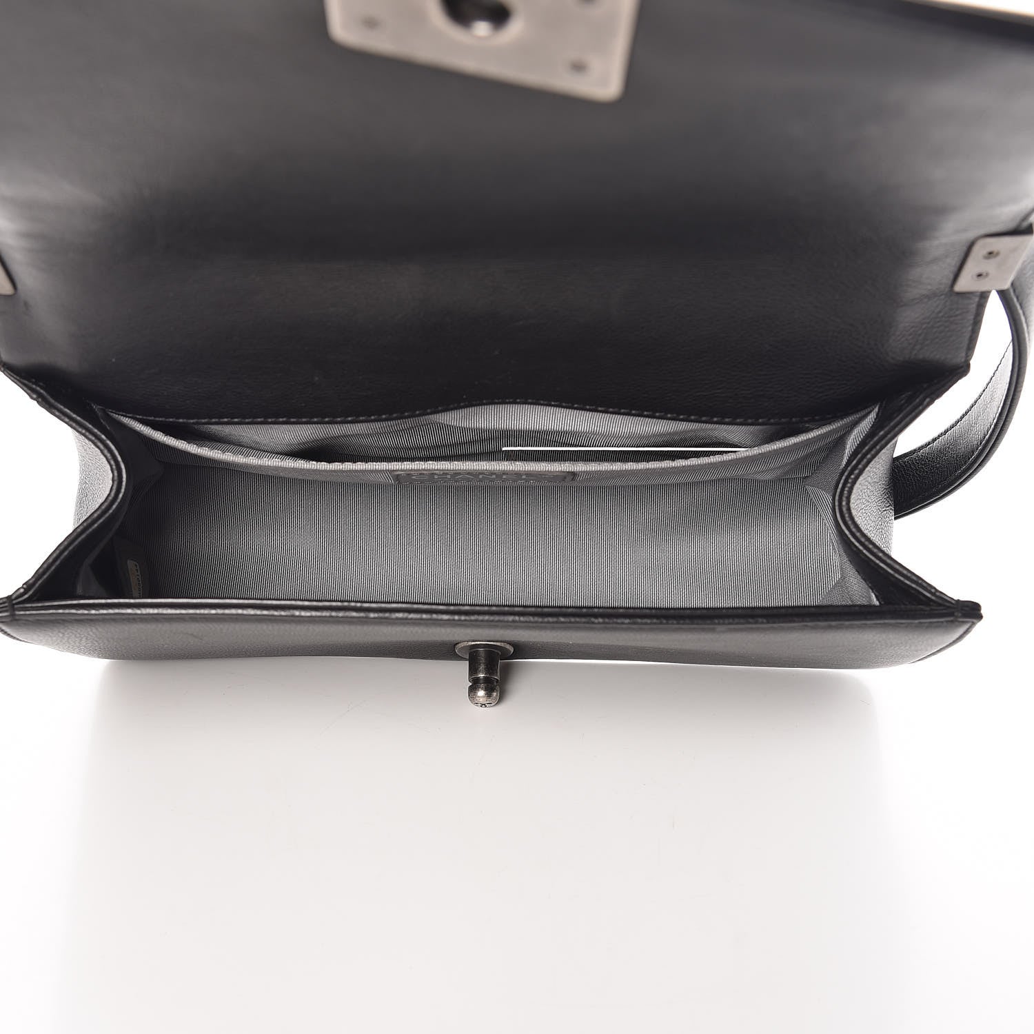 Chanel Calfskin Double Stitch Medium Boy Flap Black 5 of 14