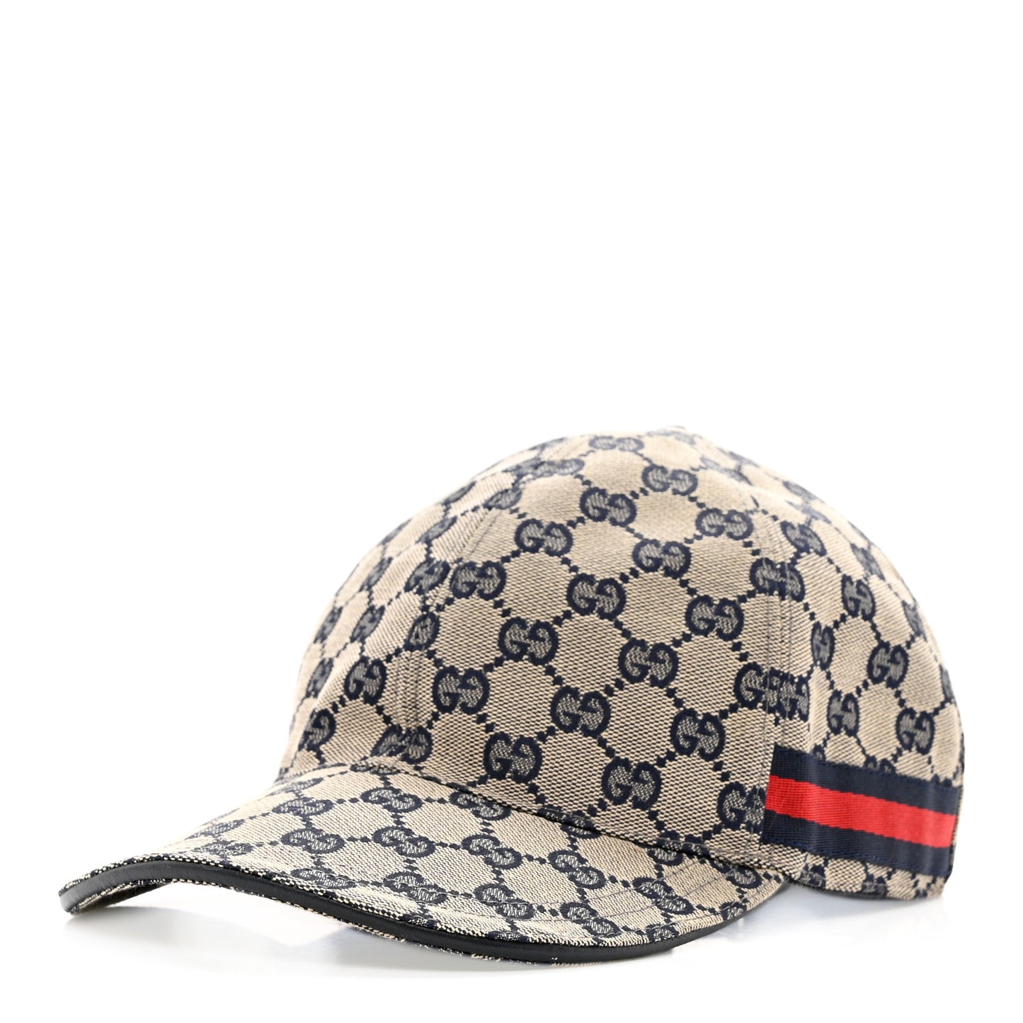 Monogram Web Baseball Hat M Beige Blue