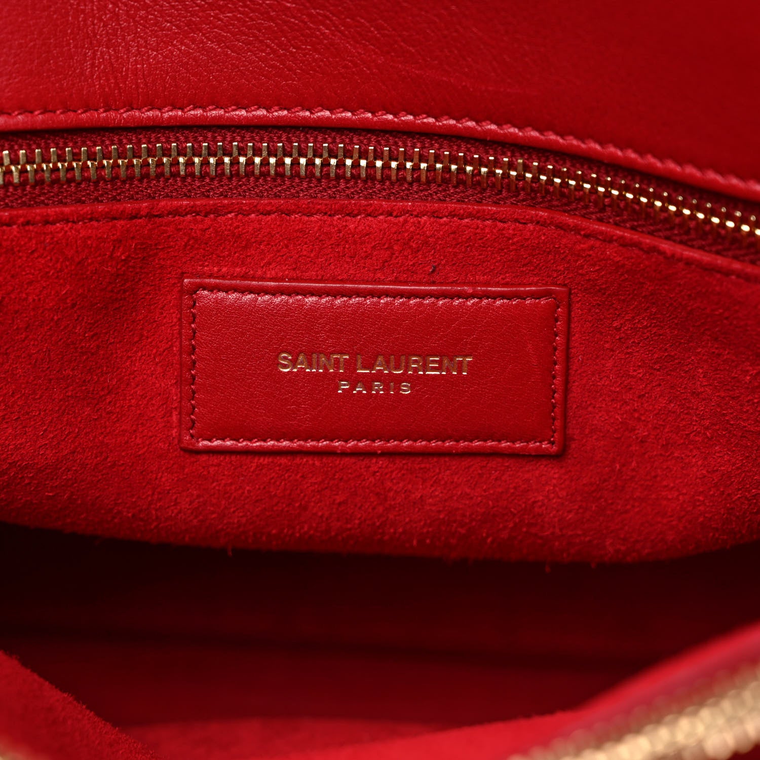 Saint Laurent Calfskin Small Sac De Jour Lipstick Red 6 of 8