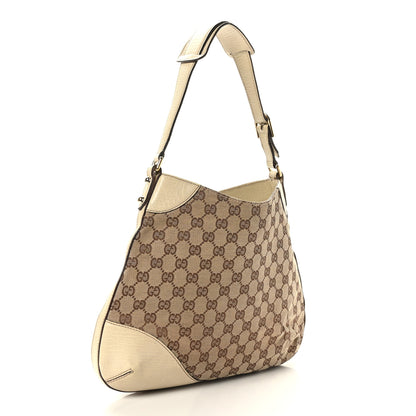 Gucci Monogram Hasler Hobo Beige 3 of 9