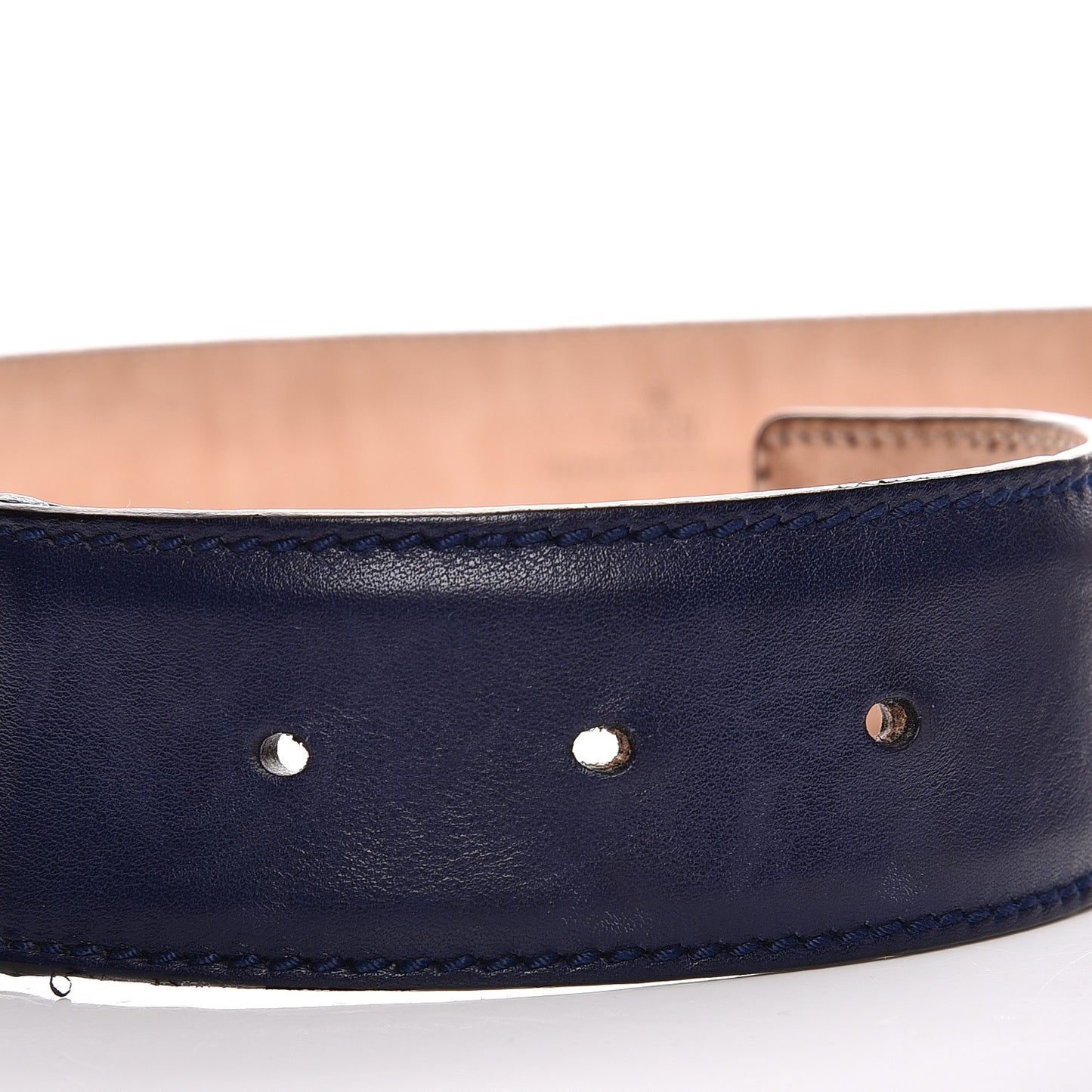 Canvas Web Interlocking G Belt 95 38 Blue