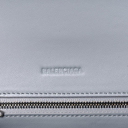 Balenciaga Faux Calfskin Fabric Small Sneakerhead Top Handle Bag Blue Grey 6 of 10