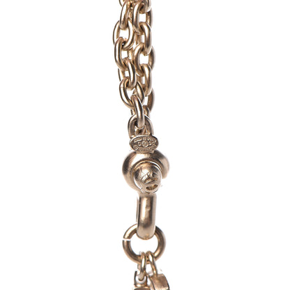 Chanel Crystal CC Eiffel Tower Bag Charm Gold 5 of 6