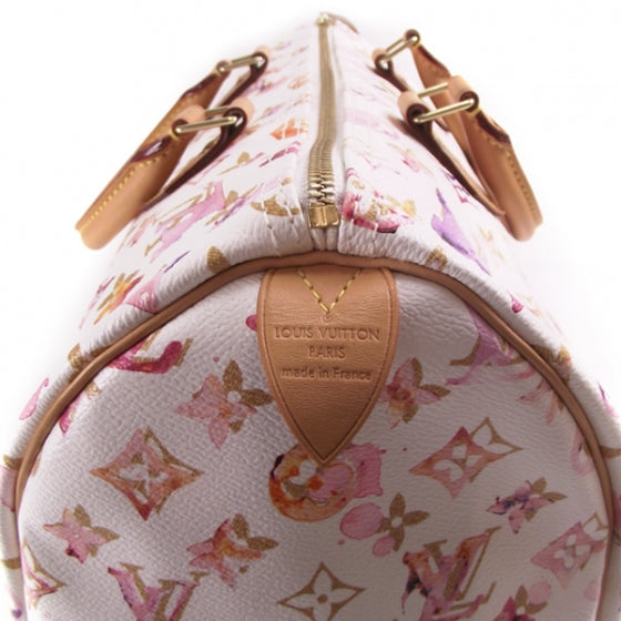 Louis Vuitton Watercolor Aquarelle Speedy 35 White 6 of 8