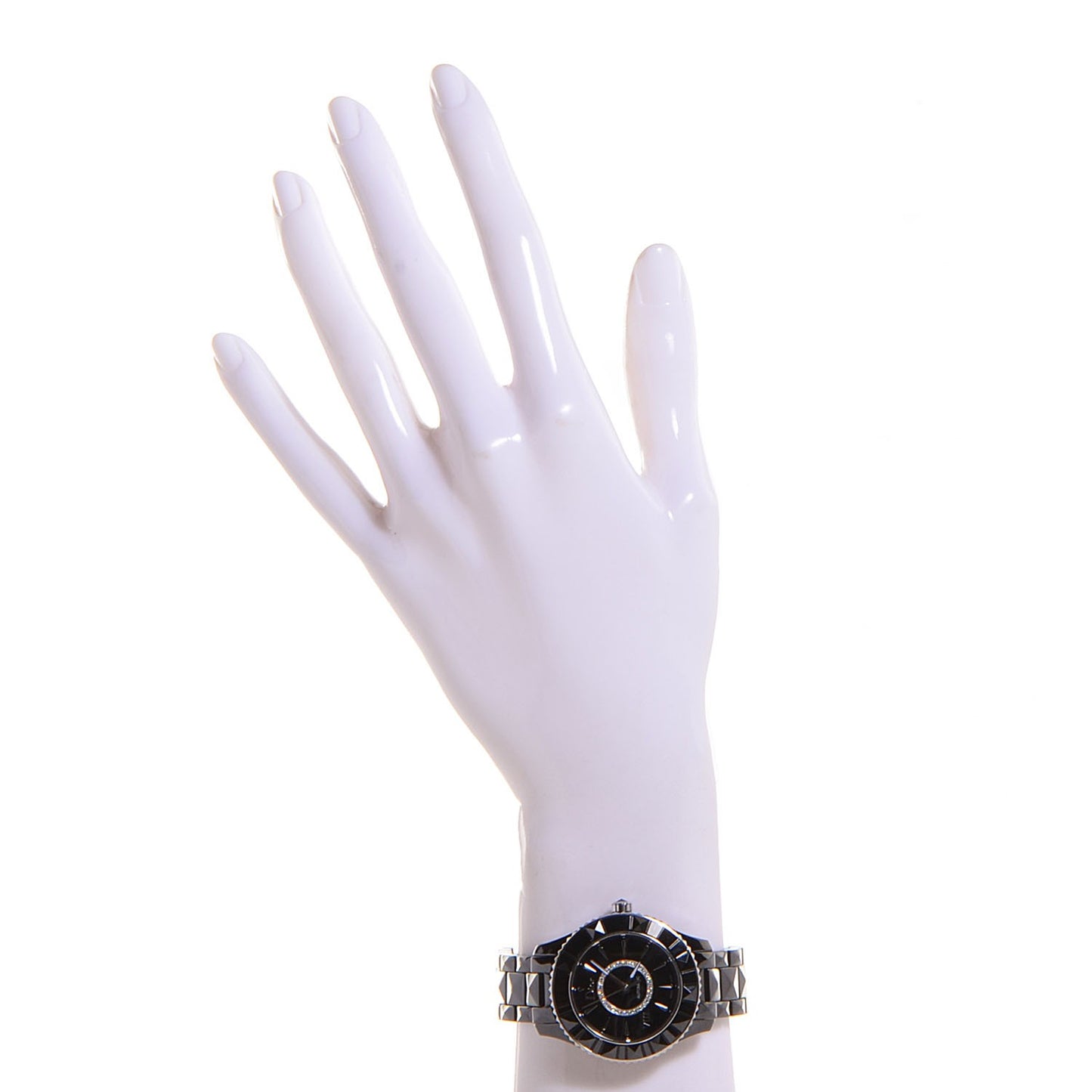 Stainless Steel Ceramic Diamond 33mm Dior VIII Automatic Watch Black