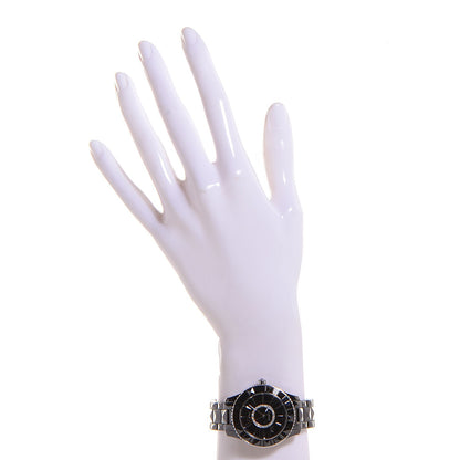 Christian Dior Stainless Steel Ceramic Diamond 33mm Dior VIII Automatic Watch Black 2 of 7