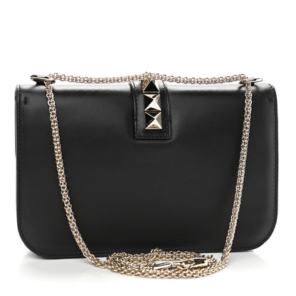 Valentino Garavani Vitello Medium Glam Lock Rockstud Flap Black 3 of 8